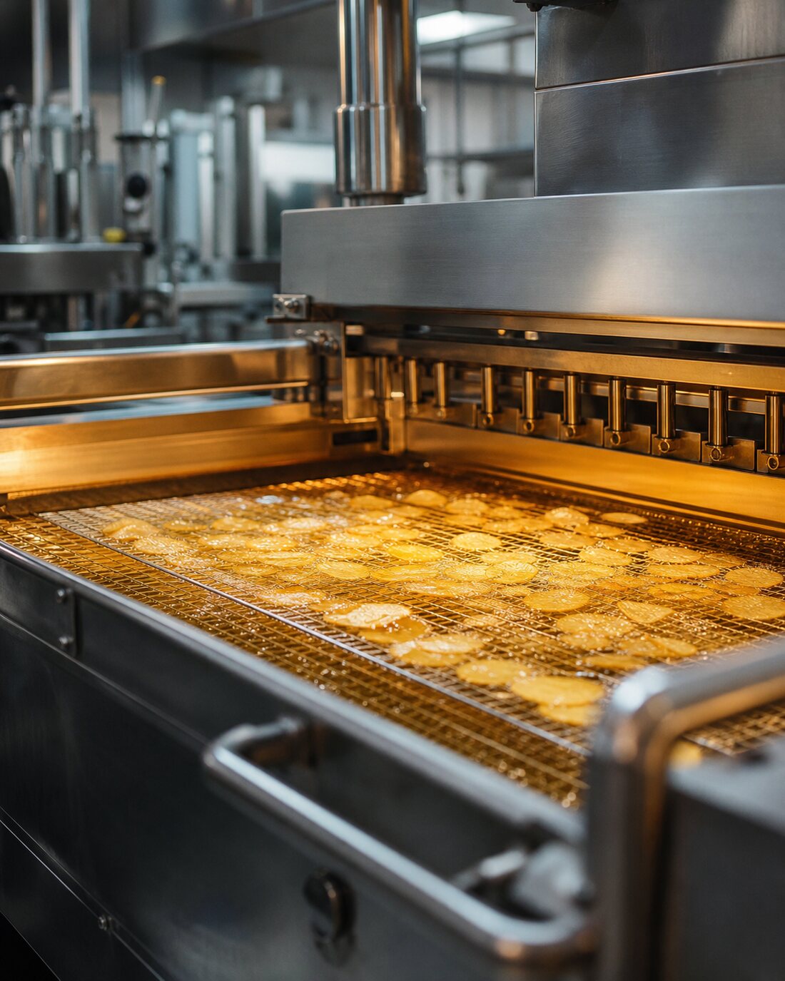Potato chip and snack frying line